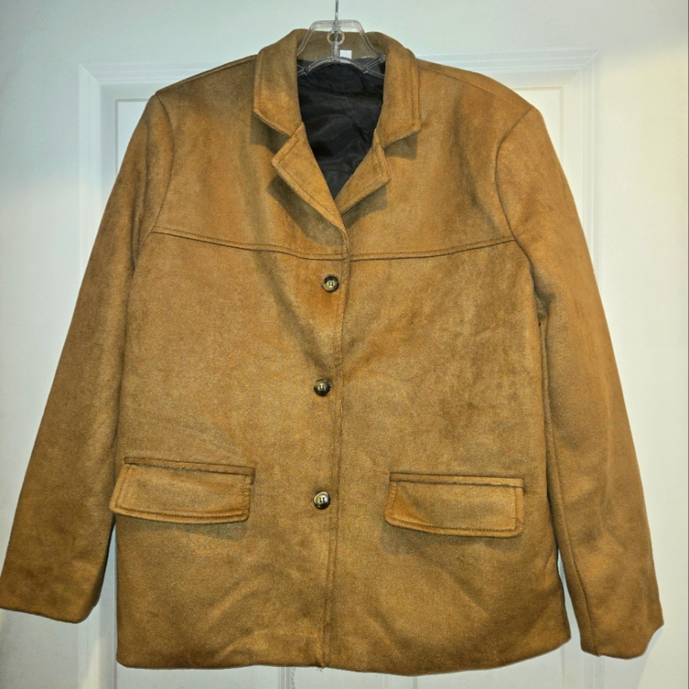 Faux Suede Women's Jacket, Size M